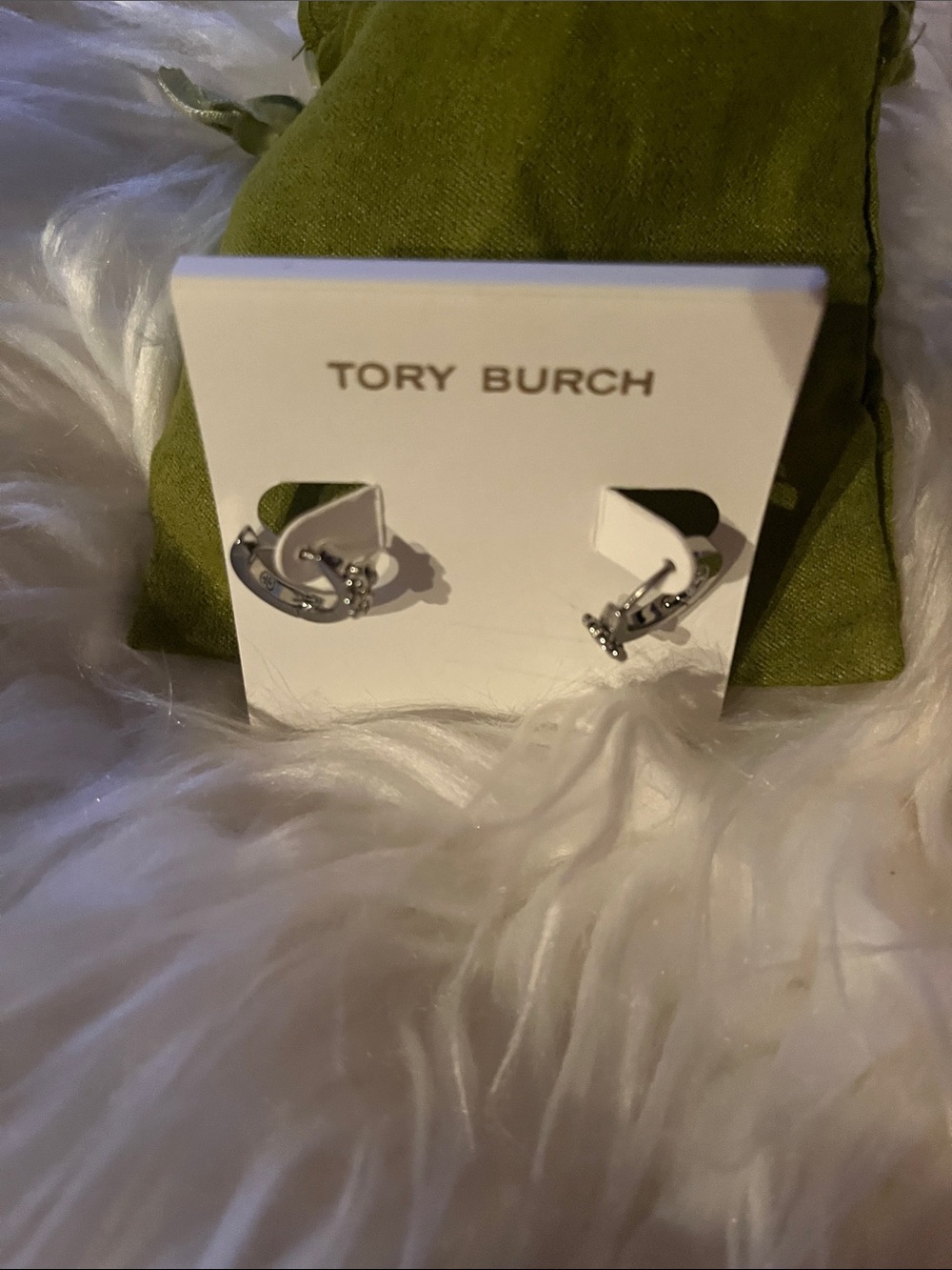 Women silver hoop Tory Burch - Picture 3 of 3
